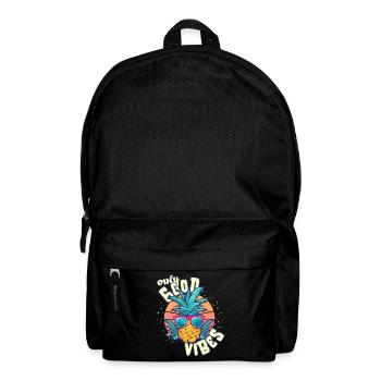 Only Good Vibes: Good Life Ananas mit Sonnenbrille - Rucksack - Schwarz - Vorne