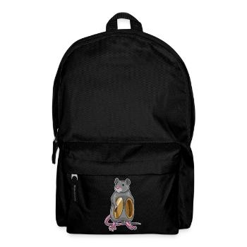 Ratte Musiker Becken Musik - Rucksack - Schwarz - Vorne