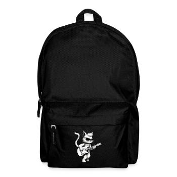 Cat playing guitar - Backpack - black - Front