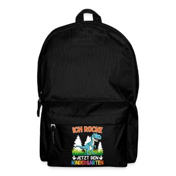 Kindergartenkind Ich rocke jetzt den Kindergarten - Rucksack - Schwarz - Vorne