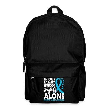 No one fights prostate cancer alone - Backpack - black - Front