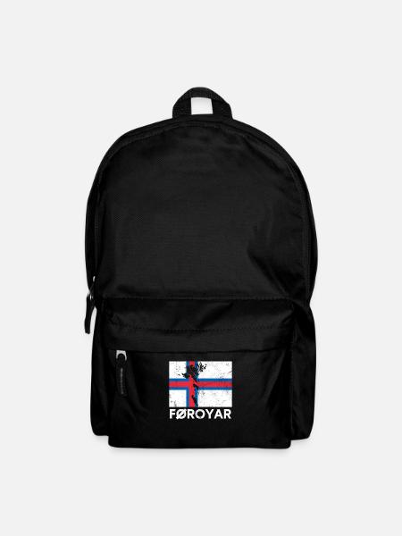 faroe islands, flag faroe islands - Rucksack - Schwarz