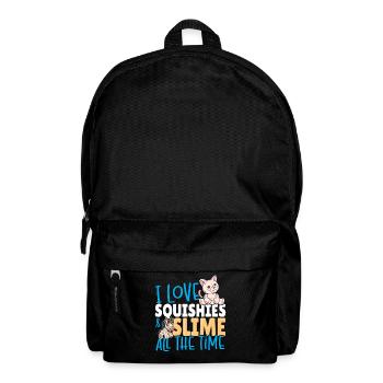 Ich liebe Squishies und Schleim die ganze Zeit - Rucksack - Schwarz - Vorne
