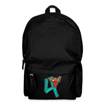 4 birthday 4 years old with animal motif - four - Backpack - black - Front