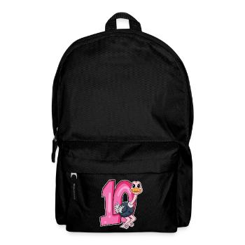 10th birthday motif bouquet - ten years old - Backpack - black - Front