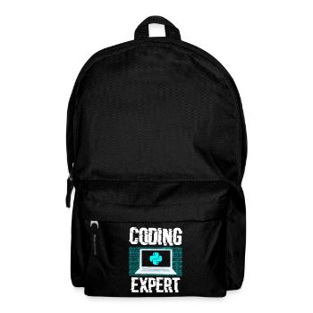 Coding Experte Coder Programmieren Programmierer - Rucksack - Schwarz - Vorne