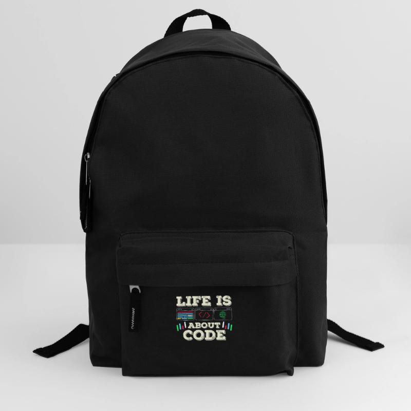 Im Leben Geht Es Um Code Coder Coding Rucksack