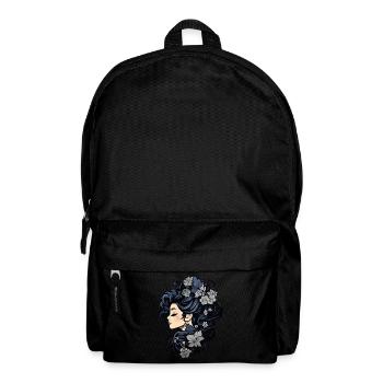 Femme gothique avec des fleurs magiques de beauté sombre - Sac à dos - noir - Devant