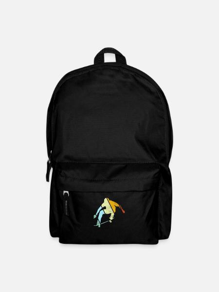 Skater Retro - Rucksack - Schwarz