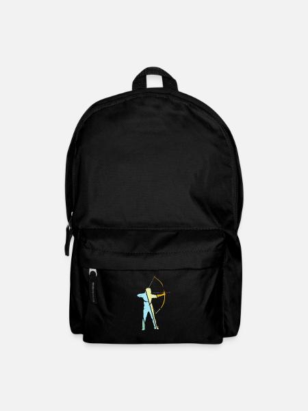Bogenschießen Retro - Rucksack - Schwarz