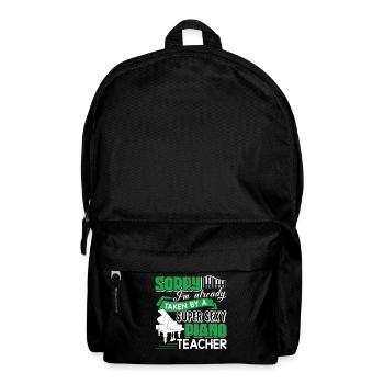 Piano Teacher Taken By Sexy Piano Teacher - Backpack - black - Front