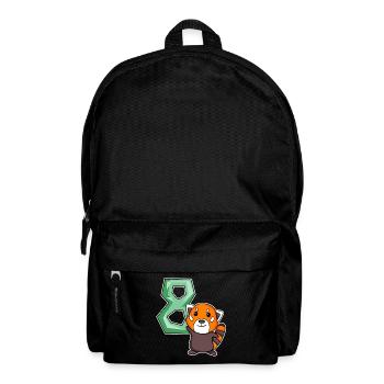 8ème anniversaire Motif Red Panda - huit ans - Sac à dos - noir - Devant