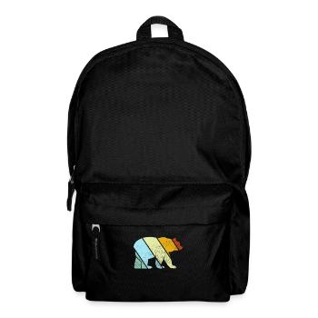 Bear Retro - Backpack - black - Front