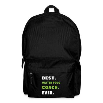 Bester Trainer Wasserball Humor Geschenk Coach - Rucksack - Schwarz - Vorne