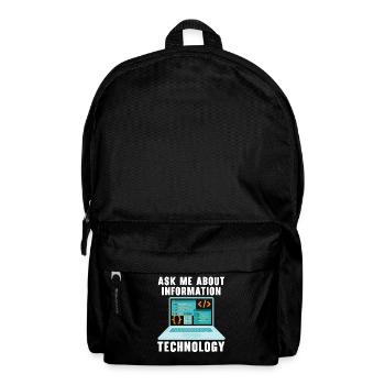 I.T. Dept Haben Sie versucht, es aus- und wieder a - Rucksack - Schwarz - Vorne