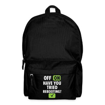 Wenn ich es baue, wird es laufen - Rucksack - Schwarz - Vorne