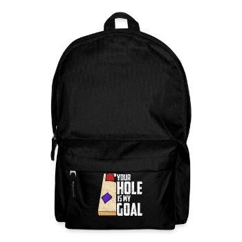 Funny Cornhole Corn Hole - Backpack - black - Front