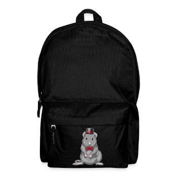 Rat Groom Top Hat Wedding - Backpack - black - Front