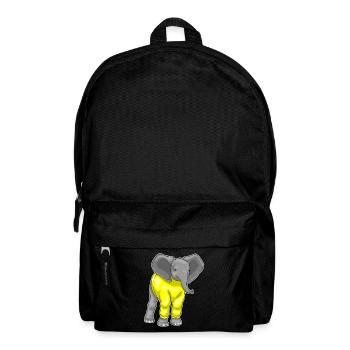 Elefant Winter Pullover - Rucksack - Schwarz - Vorne