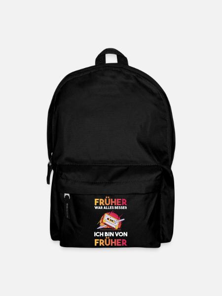 Früher War Alles Besser Ich Bin Von Früher - Rucksack - Schwarz