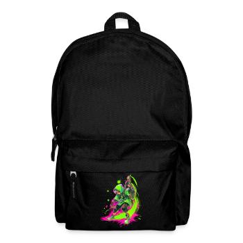 Garçon légendaire de la forêt dans la conception de jeux SplashArt - Sac à dos - noir - Devant
