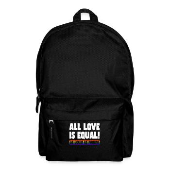 Pride LGBT love wins, we are queer and proud - Backpack - black - Front