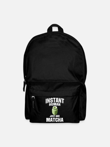 Instant Human: Just add matcha - Backpack - black