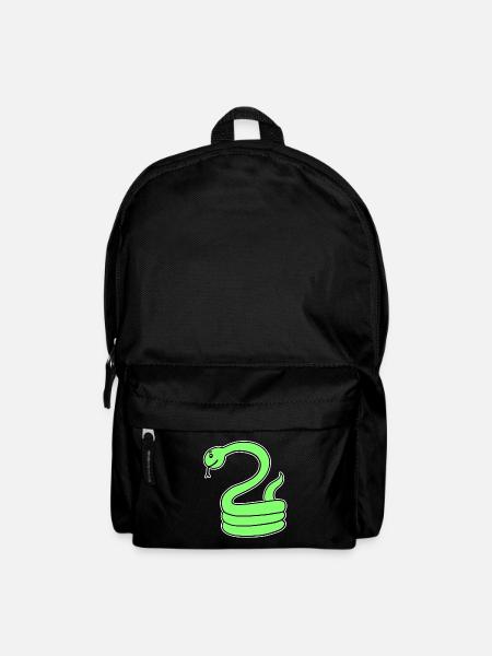 Schlange - Grüne Schlange - Rucksack - Schwarz