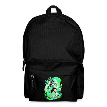 Cool street art gaming vibes with soccer player - Backpack - black - Front