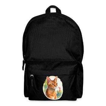 Abyssinian cat - Backpack - black - Front