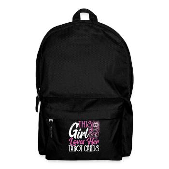 Dieses Mädchen liebt ihre Tarotkarten Tarotkarten - Rucksack - Schwarz - Vorne