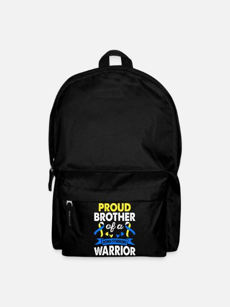 Bruder Des Down-syndrom-kriegers-bewusstseins, - Rucksack - Schwarz