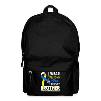 Wear yellow-blue for Month of Consciousness - Backpack - black - Front
