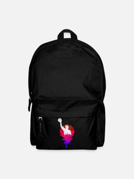 Wasserball Spieler Sunset - Rucksack - Schwarz