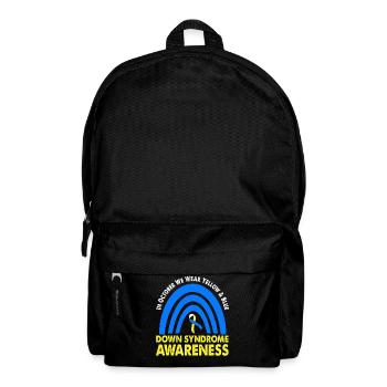 En octobre, nous portons le jaune et le bleu - Sac à dos - noir - Devant