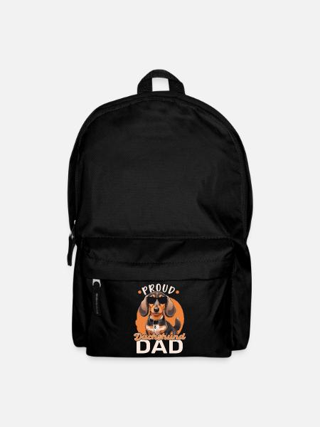 Proud Dachshund Dad - Backpack - black