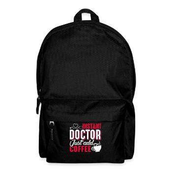Doctor Instant Doctor Just Add Coffee - Backpack - black - Front