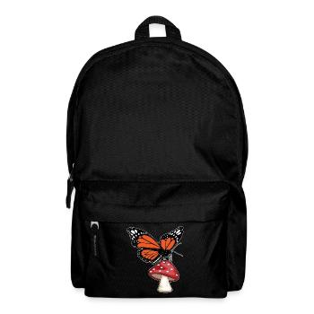 Butterfly mushroom - Backpack - black - Front