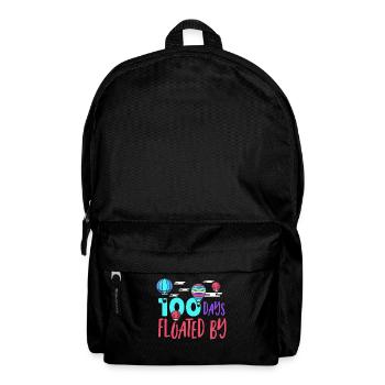 100 Days Floated By 100 Days of School 100th Day - Backpack - black - Front