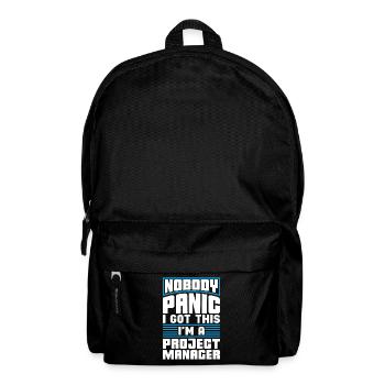 Project Management Nobody Panic I Got This Manager - Backpack - black - Front