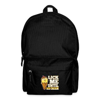Lick Me Until Ice Cream - Rucksack - Schwarz - Vorne