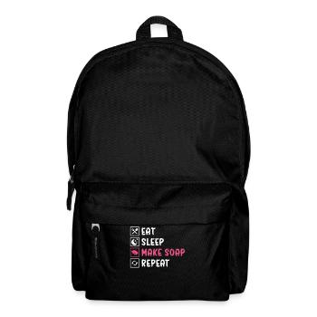 Fabrication de savon, savonnier, savonologue - Sac à dos - noir - Devant