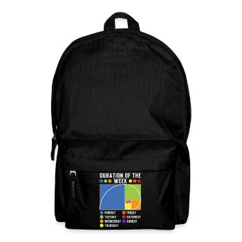 Funny Golden Fibonacci Number Cut - Backpack - black - Front