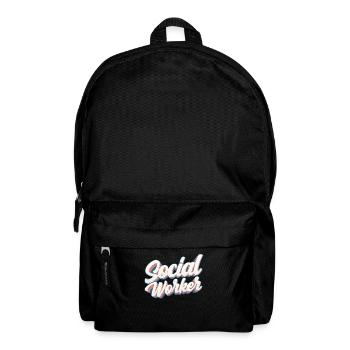 Social Worker Social Worker Social Work Profession - Backpack - black - Front