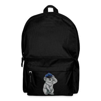 Koala Polizist Polizeimütze Polizei - Rucksack - Schwarz - Vorne