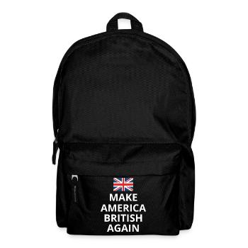 Make America British Again Union Jack Flag - Backpack - black - Front