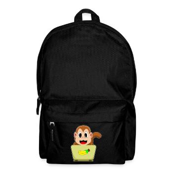 Monkey Laptop - Backpack - black - Front