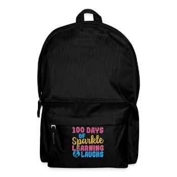 100 Tage funkelndes Lernen und Lachen 100 Tage - Rucksack - Schwarz - Vorne