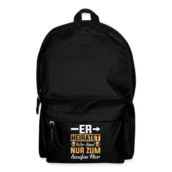 Junggesellenabschied Mann - Rucksack - Schwarz - Vorne