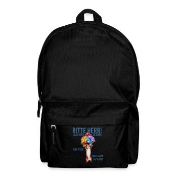 Humorvolles Neuro-Design mit Sammel-Motivierer - Rucksack - Schwarz - Vorne